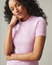 Women's Stretch Rib Crew Tee - Lilac Sachet